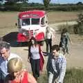 The bus drops off more people, Clive and Suzanne's Wedding, Oakley and Brome, Suffolk - 10th July 2010