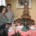 The chocolate fountain, Clive and Suzanne's Wedding, Oakley and Brome, Suffolk - 10th July 2010