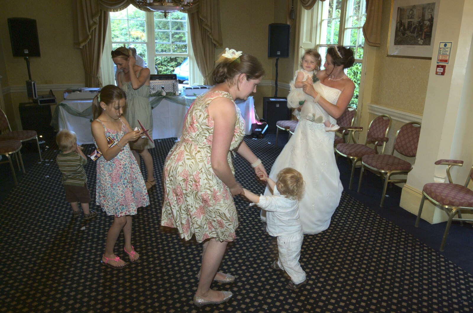 Fred leads the disco dancing from Clive and Suzanne's Wedding, Oakley and Brome, Suffolk - 10th July 2010