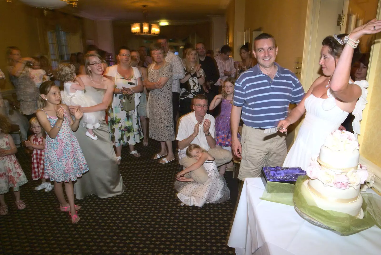 There's another cake to cut, from Clive and Suzanne's Wedding, Oakley and Brome, Suffolk - 10th July 2010