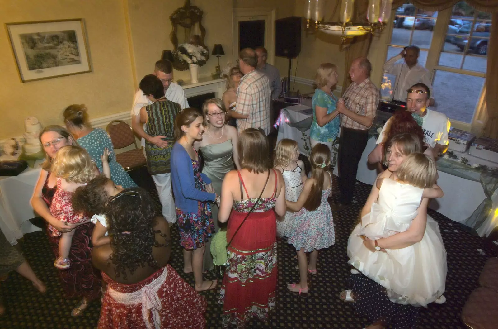 A dancing melée, from Clive and Suzanne's Wedding, Oakley and Brome, Suffolk - 10th July 2010