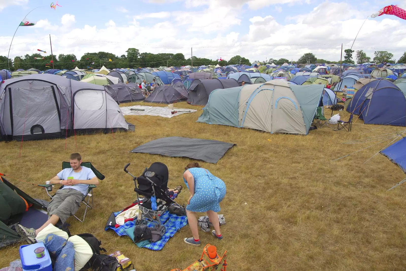 Our little camping patch, from The Fifth Latitude Festival, Henham Park, Suffolk - 16th July 2010