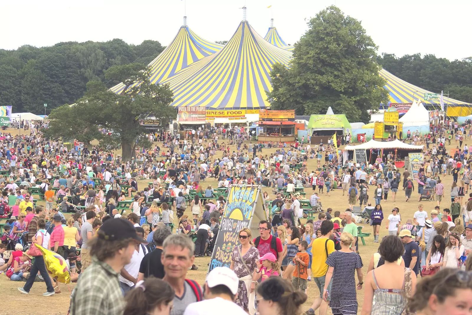 The view to the Obelisk Arena, from The Fifth Latitude Festival, Henham Park, Suffolk - 16th July 2010