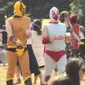 Mexican wrestlers, The Fifth Latitude Festival, Henham Park, Suffolk - 16th July 2010