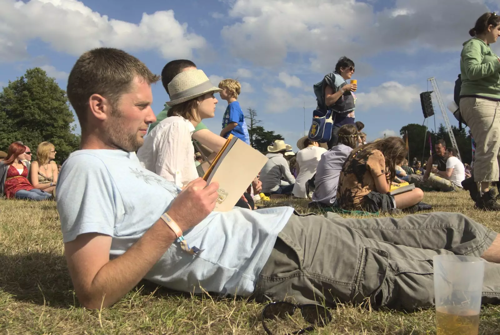 Fred takes a photo of The Boy Phil, from The Fifth Latitude Festival, Henham Park, Suffolk - 16th July 2010