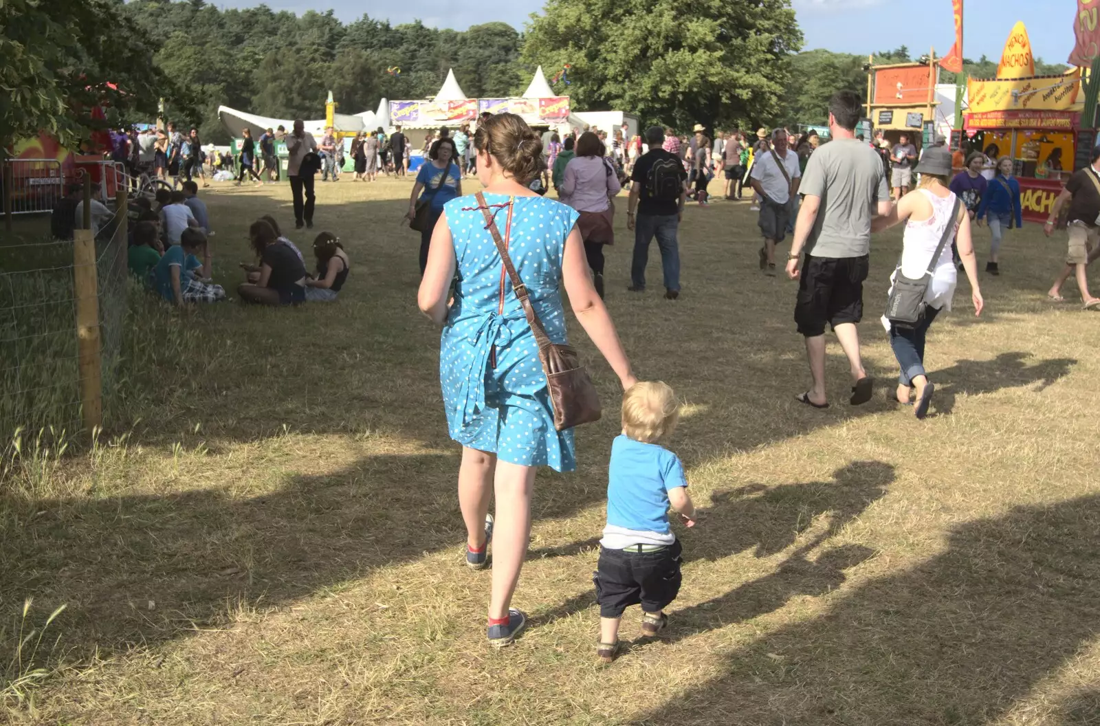 Isobel and Fred go for a walk, from The Fifth Latitude Festival, Henham Park, Suffolk - 16th July 2010