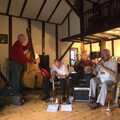 Funky jazz quartet, Nigel and Gail's Anniversary Bash, Thrandeston Great Green, Suffolk - 24th July 2010