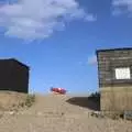 A couple of winch huts, and a fishing boat, The BSCC at the Beaky, and The Campervan's First Trip, Dunwich and Aldeburgh, Suffolk - 8th August 2010