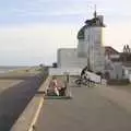 On the sea wall at Aldeburgh, The BSCC at the Beaky, and The Campervan's First Trip, Dunwich and Aldeburgh, Suffolk - 8th August 2010