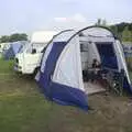 The camper-van awning, The BSCC at Mellis, and a Campervan Trip, Great Hockham, Norfolk - 15th August 2010