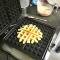 James's waffle iron is working again, Camping with Trains, Yaxham, Norfolk - 29th August 2010