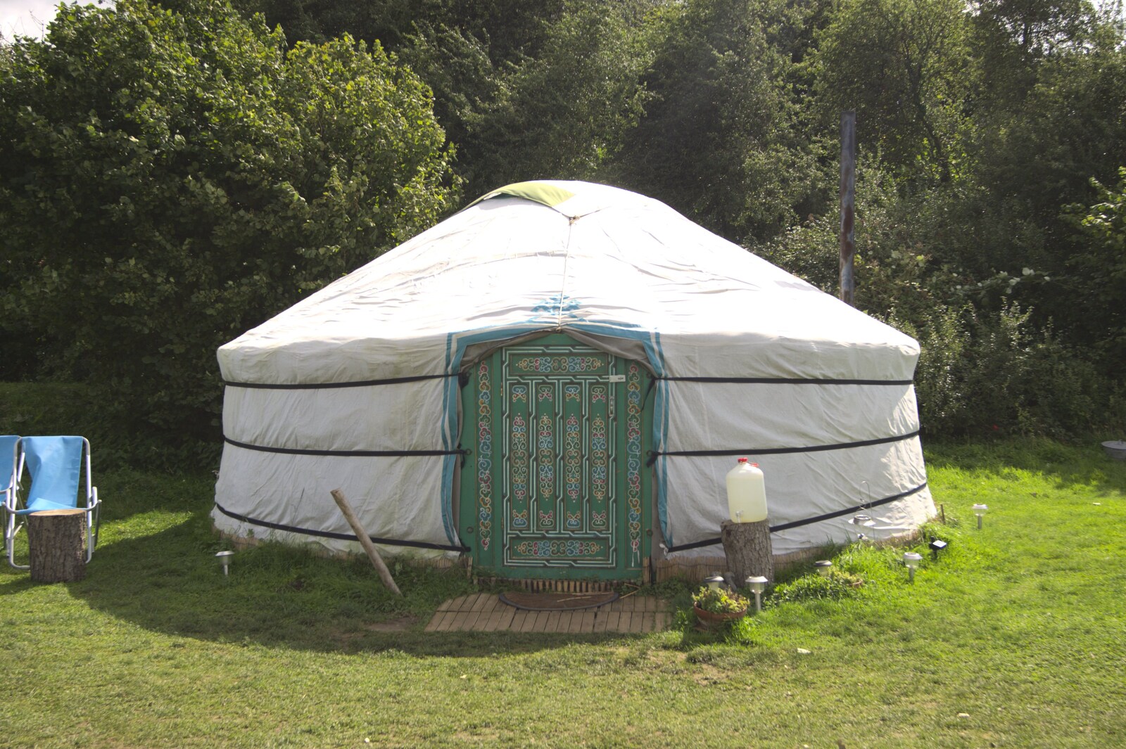 Camping with Trains, Yaxham, Norfolk - 29th August 2010: A funky Yurt