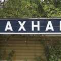Camping with Trains, Yaxham, Norfolk - 29th August 2010, The Yaxham station sign