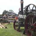 A traction engine does some sawing, The Eye Show, Palgrave, Suffolk - 30th August 2010