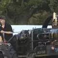 Some dude on the steam engine Oliver, The Eye Show, Palgrave, Suffolk - 30th August 2010