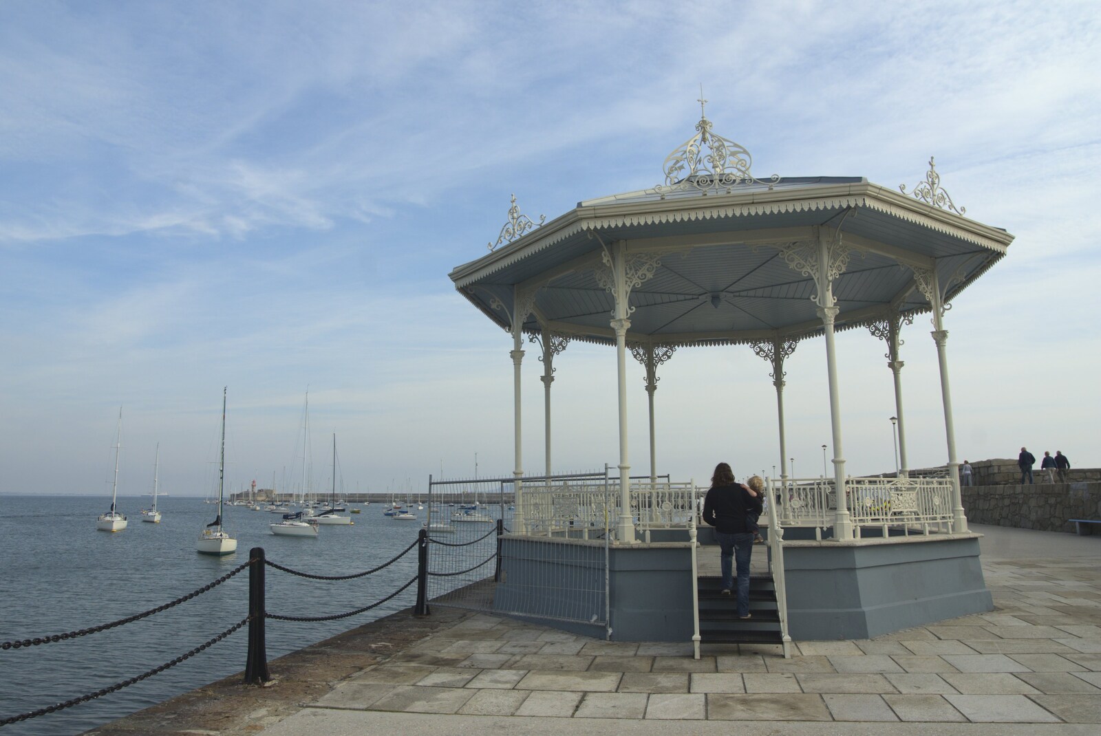 A Day in Dun Laoghaire, County Dublin, Ireland - 3rd September 2010: Sea-side band stand