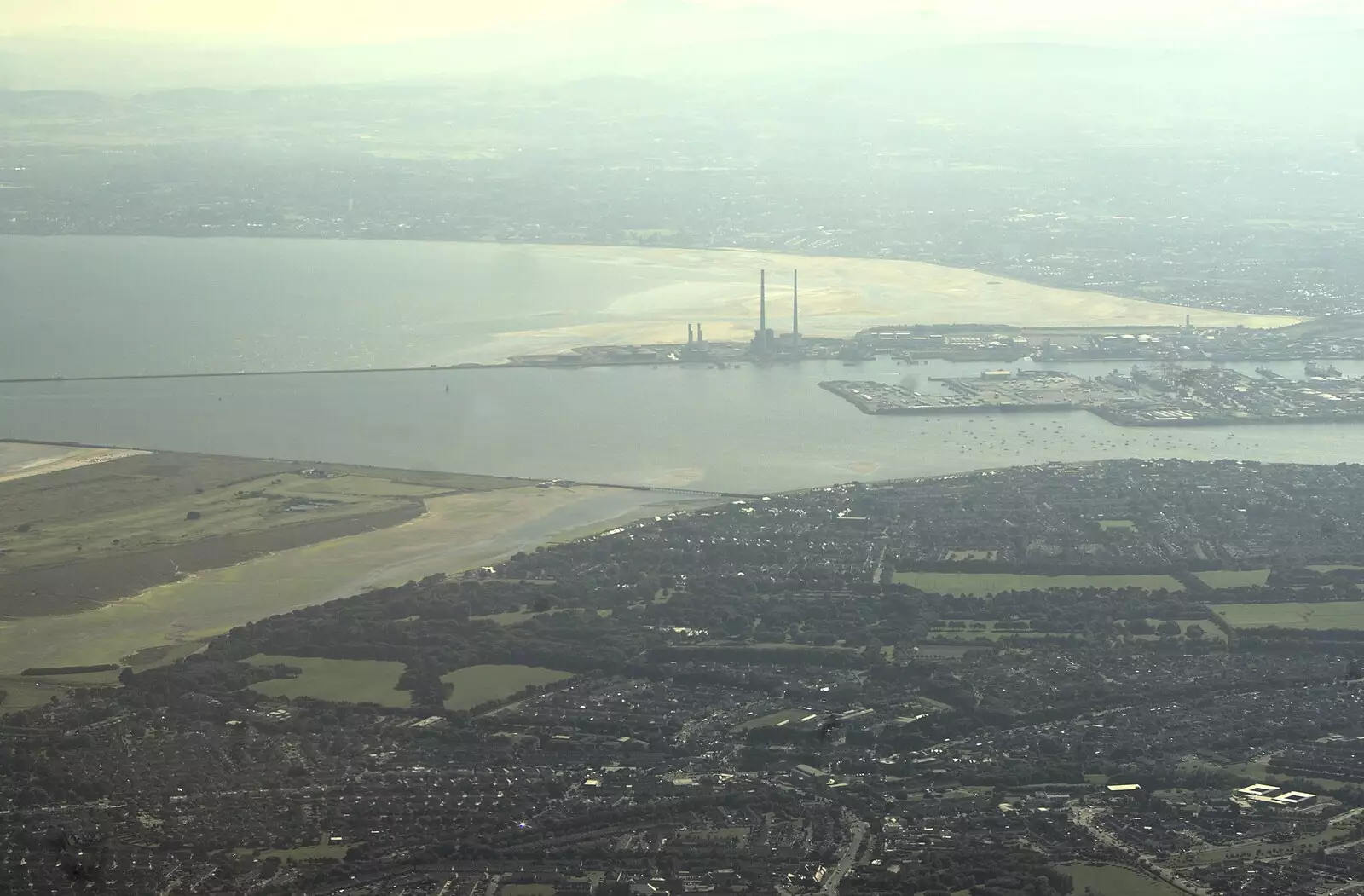 Dublin Bay and the Poolbeg winkies, from A Day in Dun Laoghaire, County Dublin, Ireland - 3rd September 2010