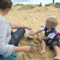 Building sand castles, A Trip to Walberswick, Suffolk - 12th September 2010