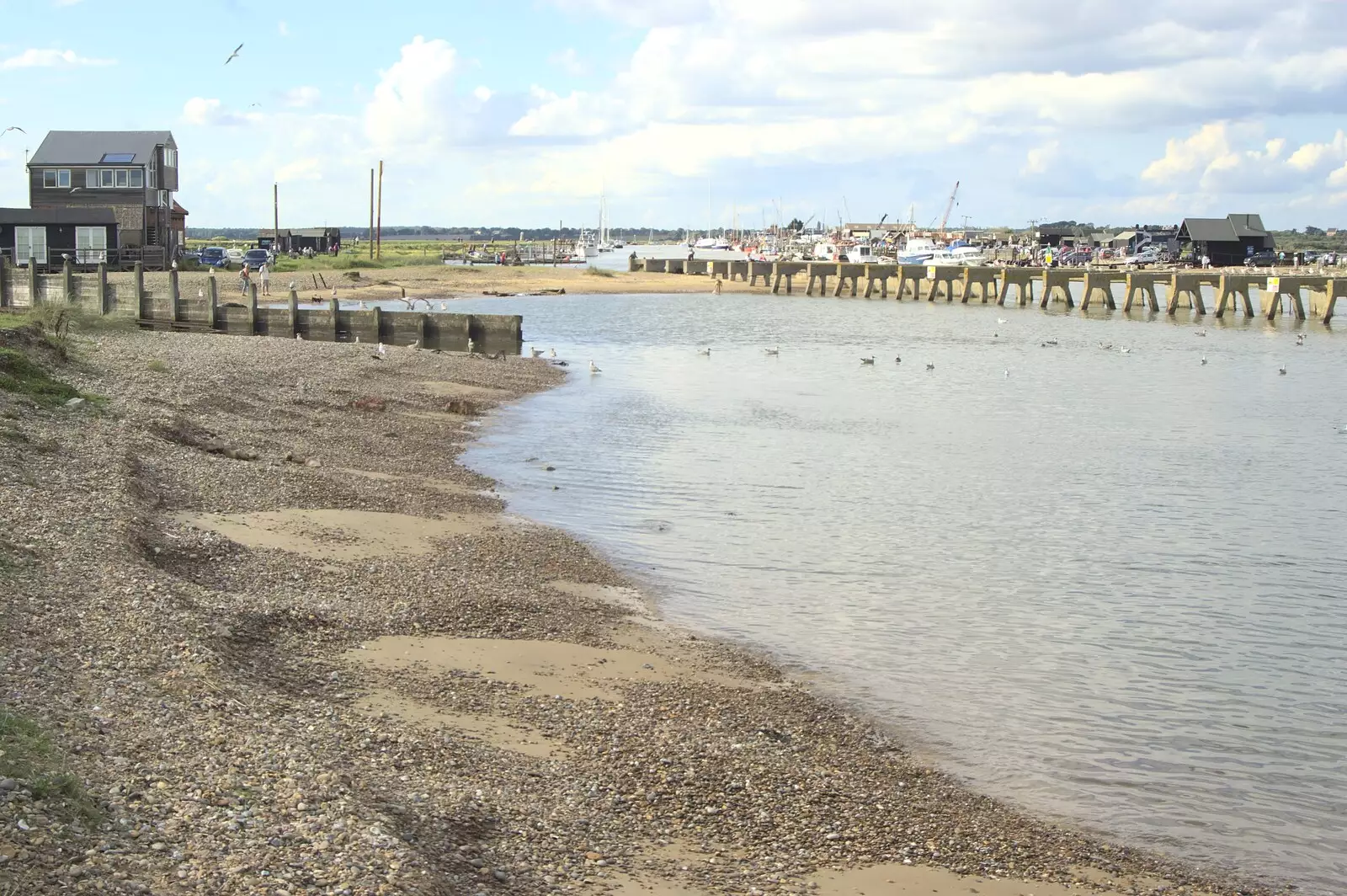 Looking up the river to Blackshore Harbour, from A Trip to Walberswick, Suffolk - 12th September 2010