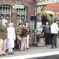 More 40s action on the platforn, A 1940s Steam Weekend, Holt and Sheringham, Norfolk - 18th September 2010