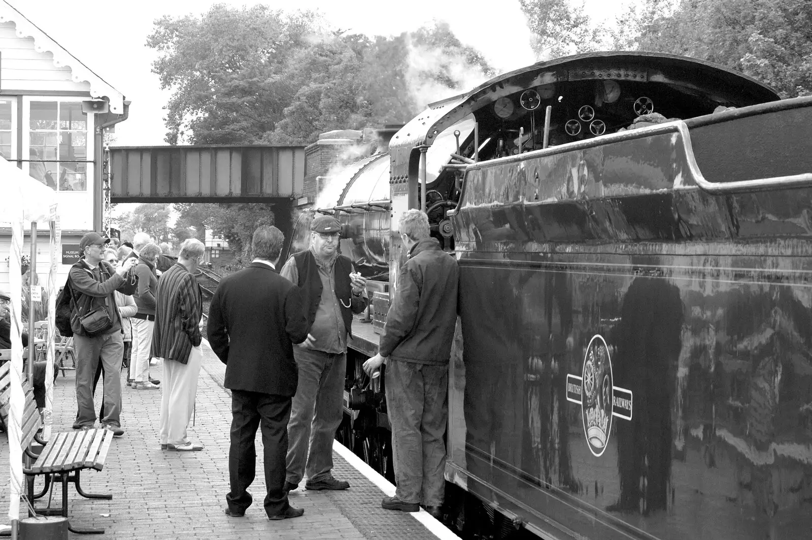 30777 Sir Lamiel on the platform, from A 1940s Steam Weekend, Holt and Sheringham, Norfolk - 18th September 2010