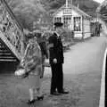 The train pulls in to Weybourne, A 1940s Steam Weekend, Holt and Sheringham, Norfolk - 18th September 2010