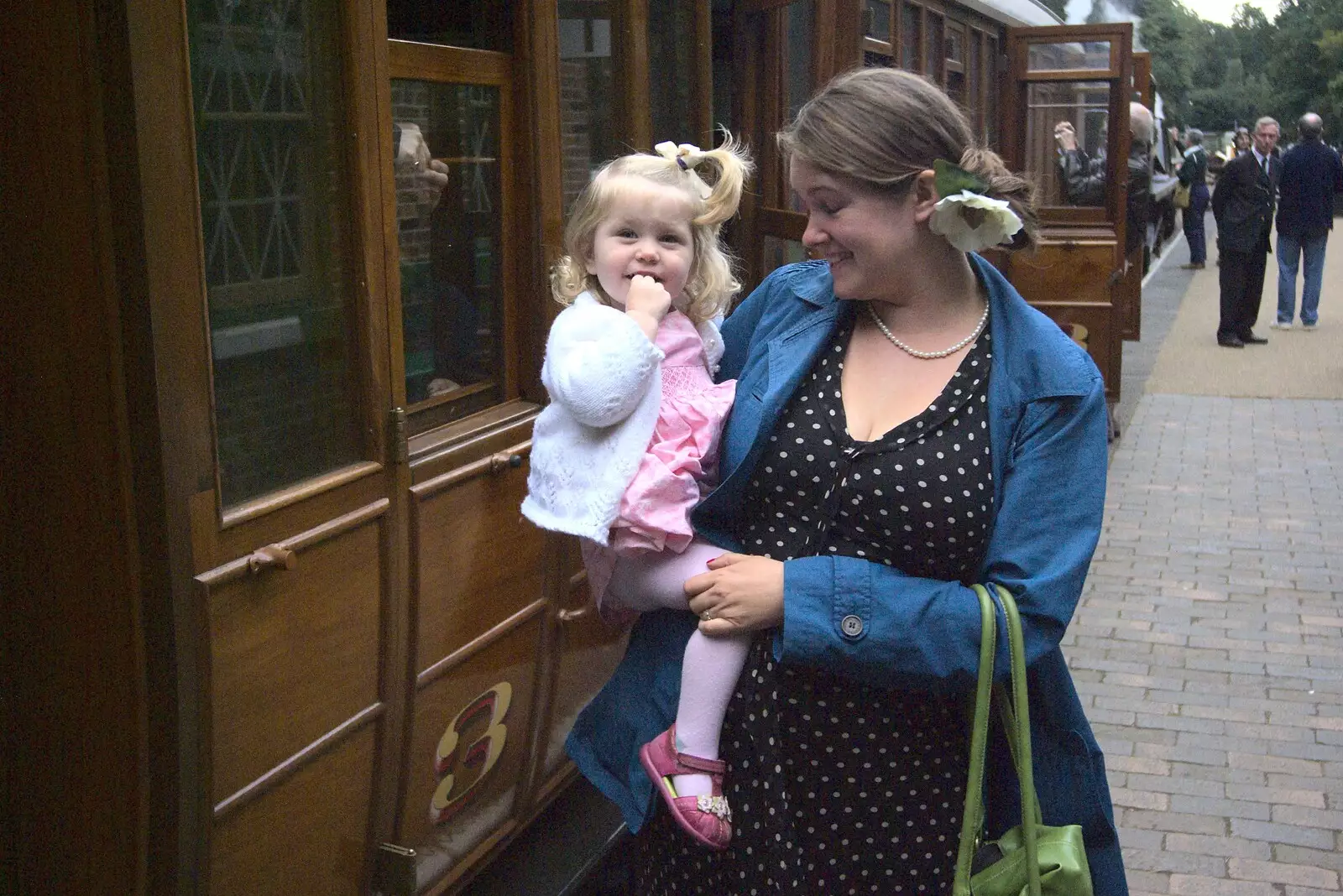 Amelia and Isobel, from A 1940s Steam Weekend, Holt and Sheringham, Norfolk - 18th September 2010