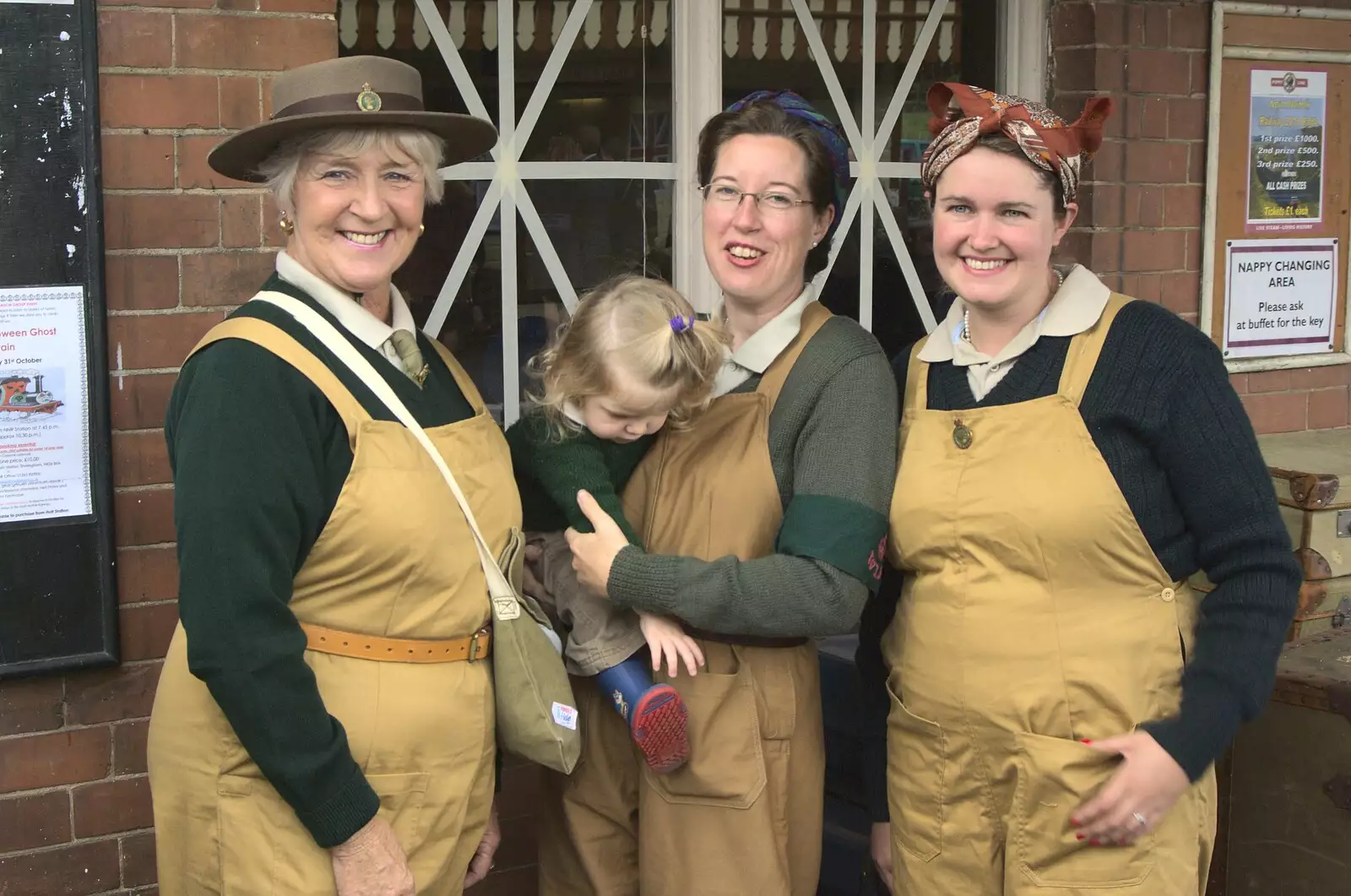 Land Girls, from A 1940s Steam Weekend, Holt and Sheringham, Norfolk - 18th September 2010