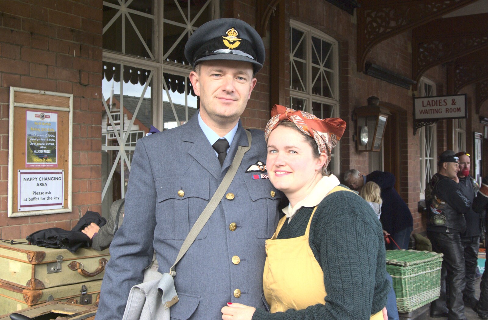Nosher and Isobel from A 1940s Steam Weekend, Holt and Sheringham, Norfolk - 18th September 2010