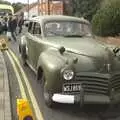 Clive's Chrysler outside Sheringham station, A 1940s Steam Weekend, Holt and Sheringham, Norfolk - 18th September 2010