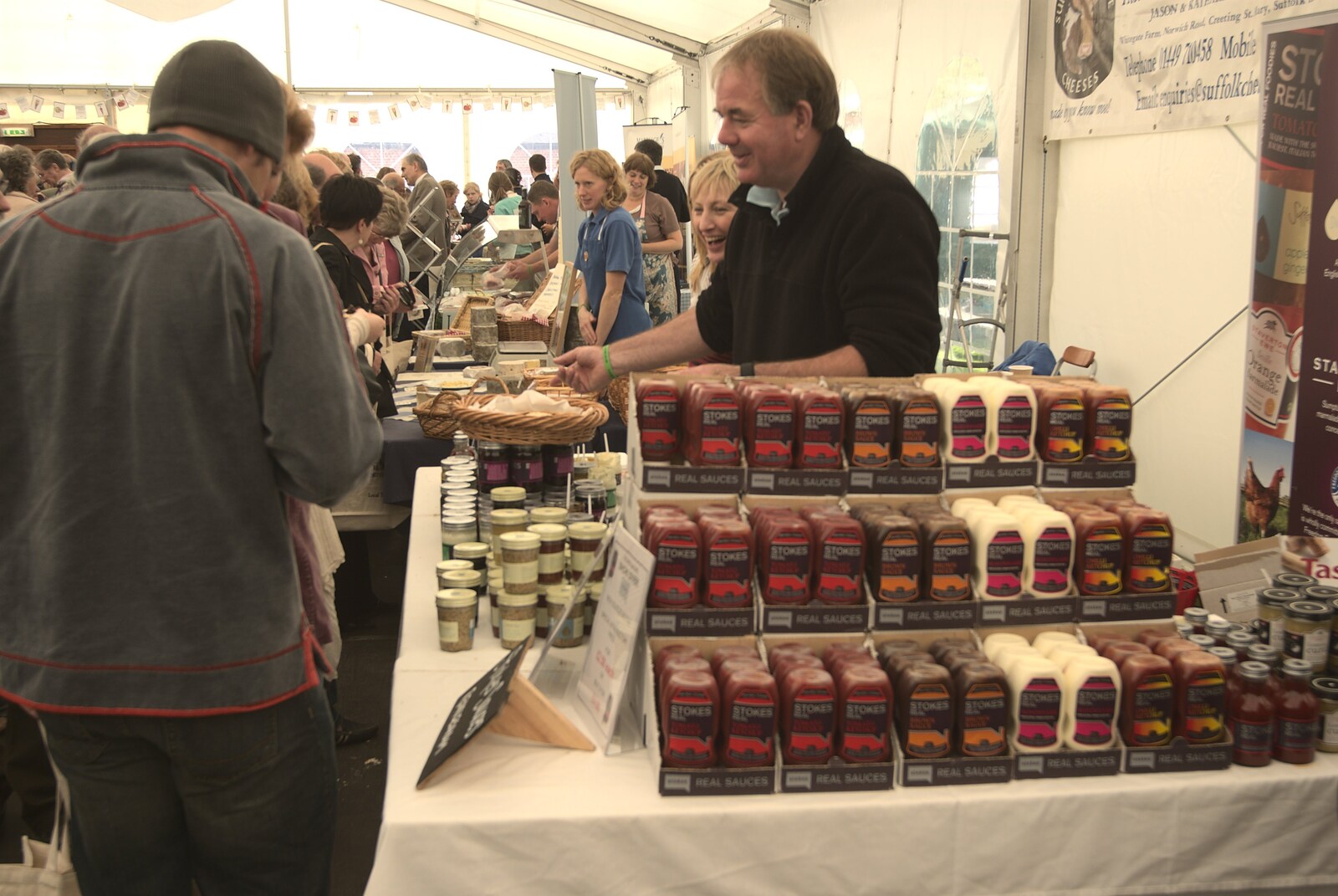 The Aldeburgh Food Festival, Snape Maltings, Suffolk - 25th September 2010: The Stokes sauces stand