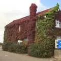 A house covered in red Virginia creeper, The Aldeburgh Food Festival, Snape Maltings, Suffolk - 25th September 2010