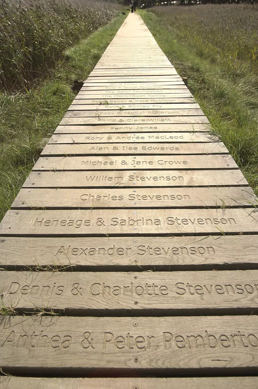 Sponsored boardwalk, from The Aldeburgh Food Festival, Snape Maltings, Suffolk - 25th September 2010