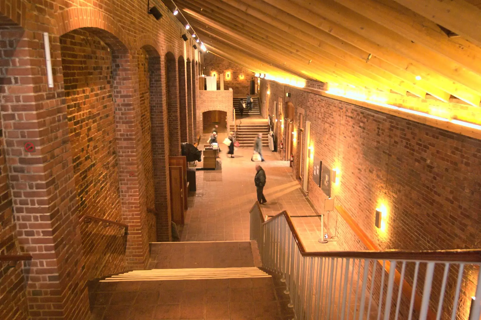 Inside the largest ex-maltings, from The Aldeburgh Food Festival, Snape Maltings, Suffolk - 25th September 2010