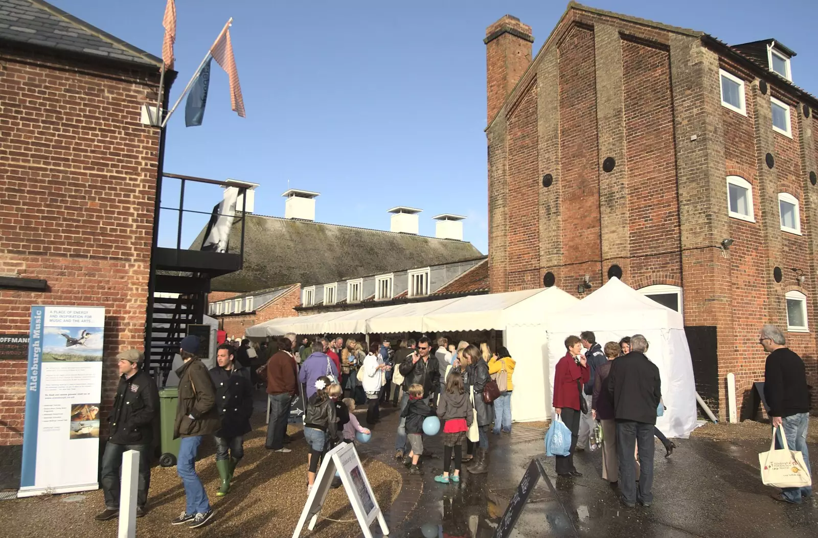 It's bright and clear after a downpour, from The Aldeburgh Food Festival, Snape Maltings, Suffolk - 25th September 2010