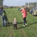 A Bit of Ploughs to Propellors, Rougham Airfield, Suffolk - 3rd October 2010, Isobel, Fred and Ellie at Rougham