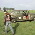 Clive roams around near the staff car, A Bit of Ploughs to Propellors, Rougham Airfield, Suffolk - 3rd October 2010