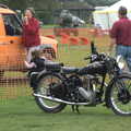 A Bit of Ploughs to Propellors, Rougham Airfield, Suffolk - 3rd October 2010, A vintage motorcycle