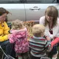 Camping by the cars, A Bit of Ploughs to Propellors, Rougham Airfield, Suffolk - 3rd October 2010