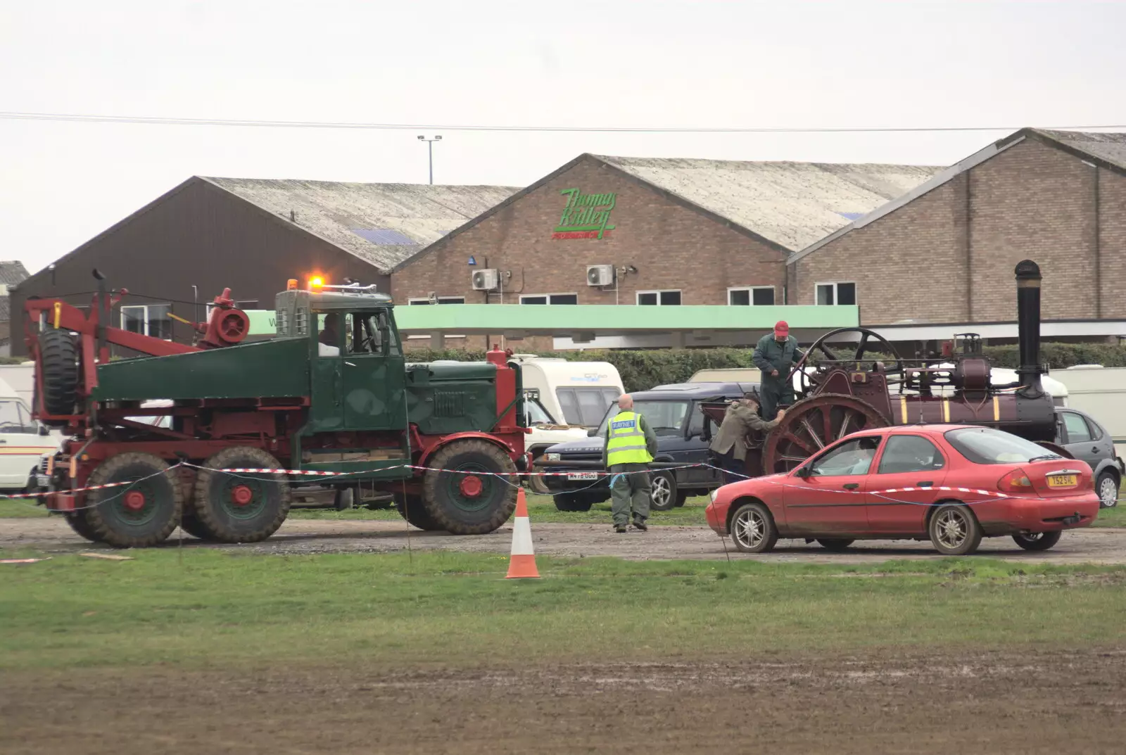 A heavy tow truck, from A Bit of Ploughs to Propellors, Rougham Airfield, Suffolk - 3rd October 2010