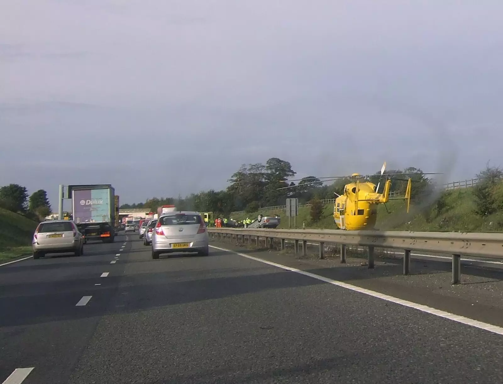 The East Anglian Air Ambulance at Six Mile Bottom, from Helicopters on the A14, and a Walk at Thornham, Suffolk - 7th October 2010