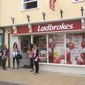 Ladbrokes relocates to the centre of town, Helicopters on the A14, and a Walk at Thornham, Suffolk - 7th October 2010