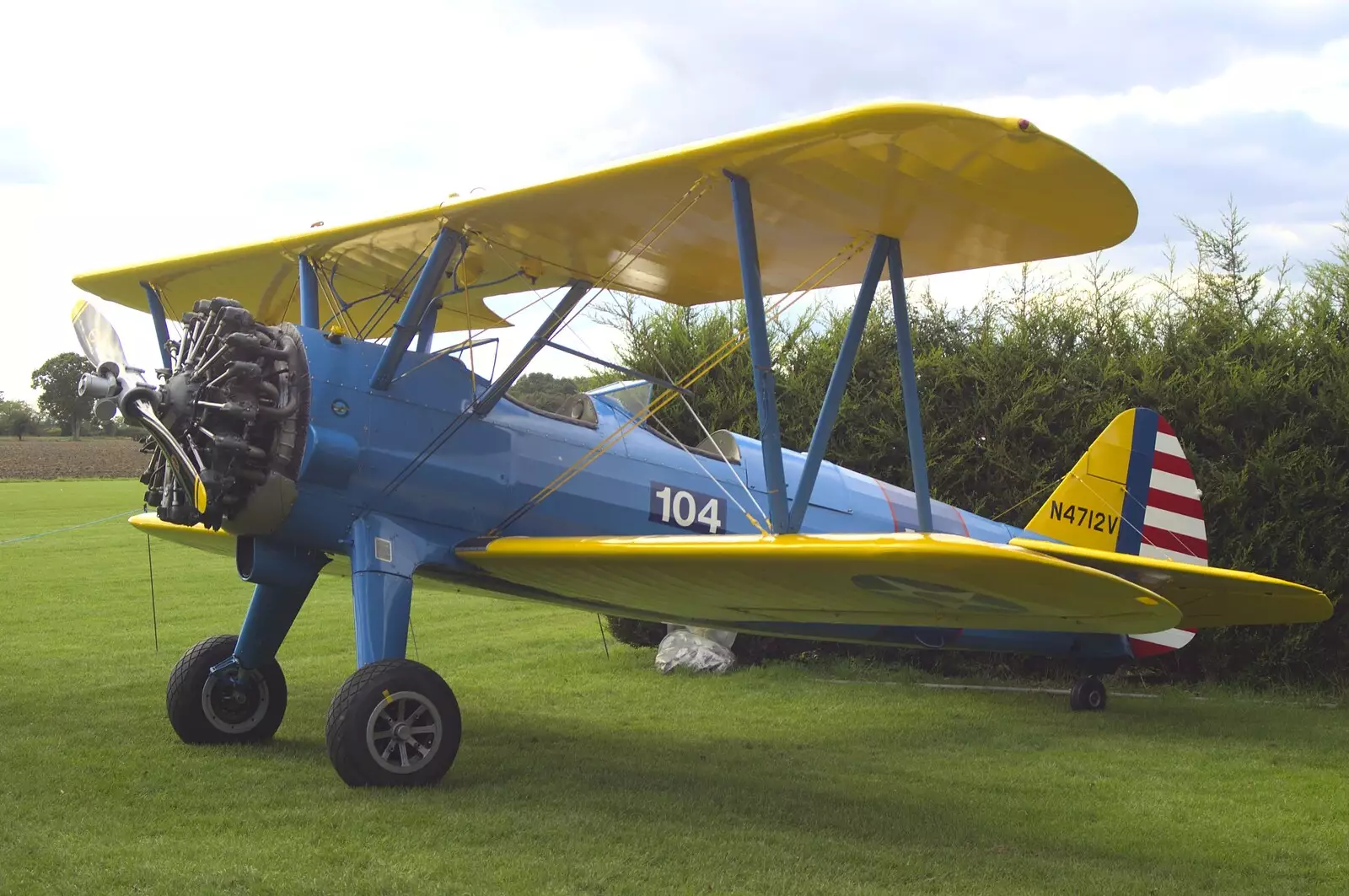 A Boeing Stearman, from Maurice Mustang's Open Day, Hardwick Airfield, Norfolk - 17th October 2010