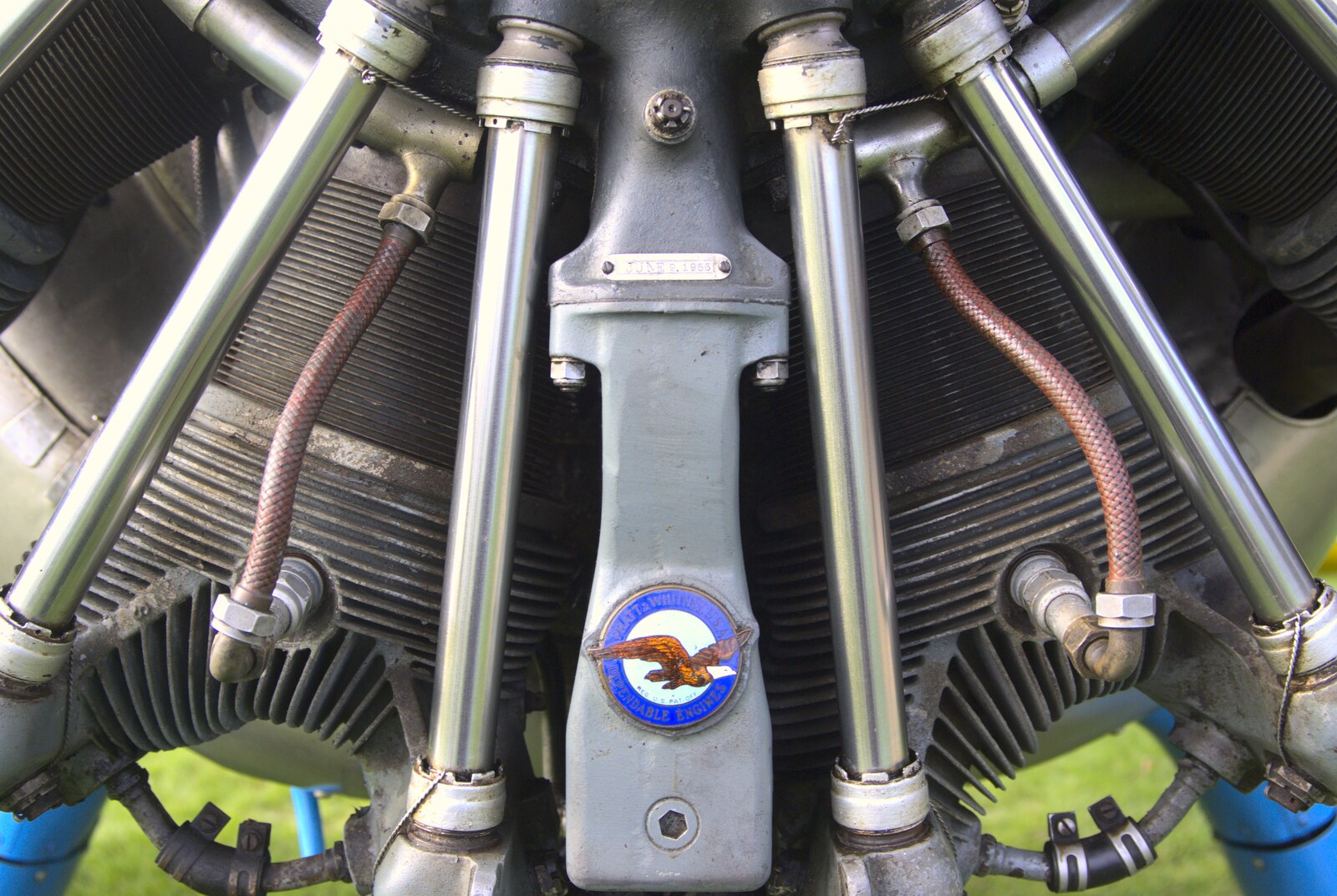 A Pratt and Whitney badge from Maurice Mustang's Open Day, Hardwick Airfield, Norfolk - 17th October 2010