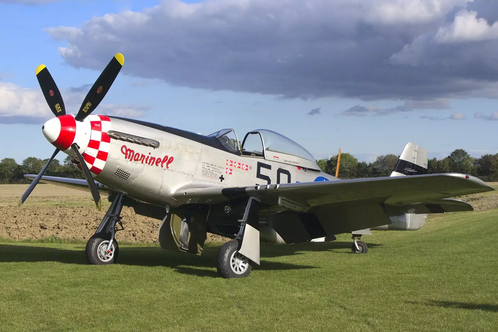 Marinell parked up, from Maurice Mustang's Open Day, Hardwick Airfield, Norfolk - 17th October 2010