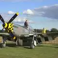 Chris stands up in Janie, Maurice Mustang's Open Day, Hardwick Airfield, Norfolk - 17th October 2010