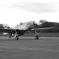 Marinell's tail wheel lifts up, Maurice Mustang's Open Day, Hardwick Airfield, Norfolk - 17th October 2010