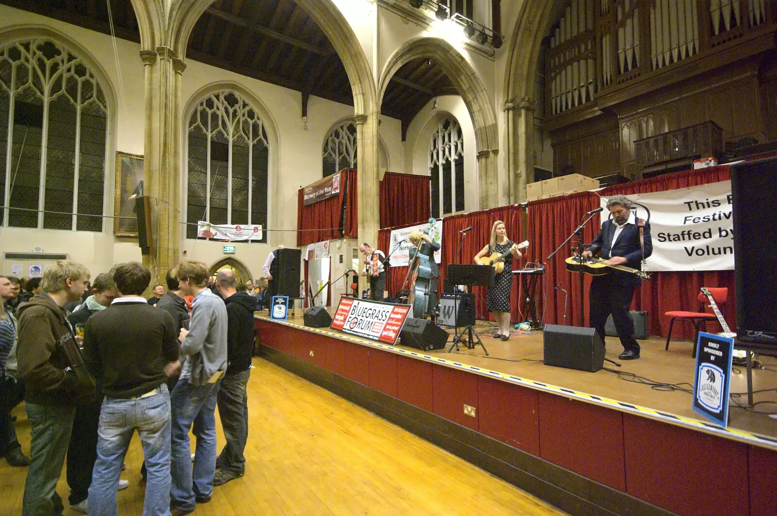 Hayley Moyses's Bluegrass Forum is on stage, from The Norwich Beer Festival, St. Andrew's Hall, Norwich, Norfolk - 27th October 2010