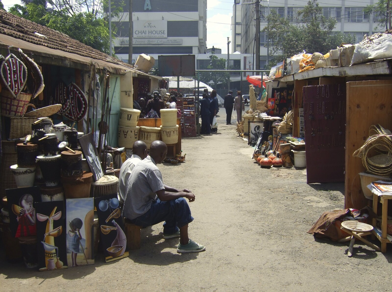 A downtown market from Nairobi and the Road to Maasai Mara, Kenya, Africa - 1st November 2010