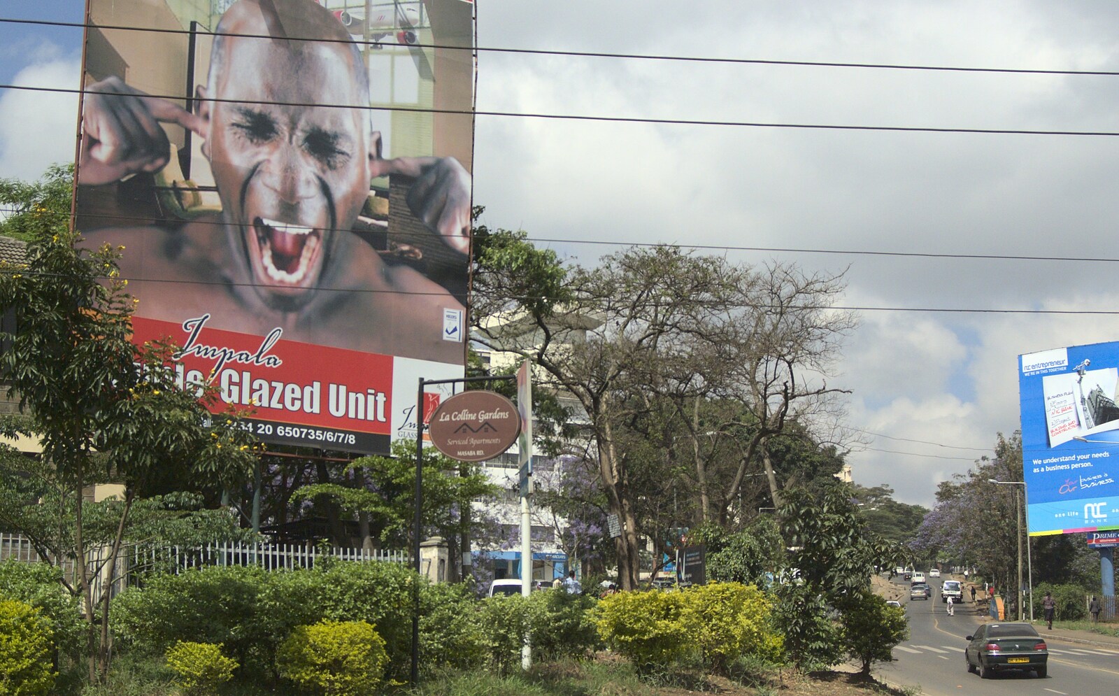 Advertising hoardings from Nairobi and the Road to Maasai Mara, Kenya, Africa - 1st November 2010